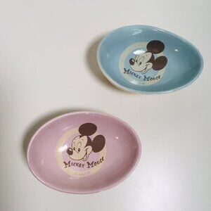 Disney Mickey Mouse Club Kevin Kidney & Jody Daily Vintage Saucer Bowl Set